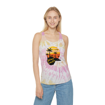 Tie Dye SUNSET Racerback Tank Top