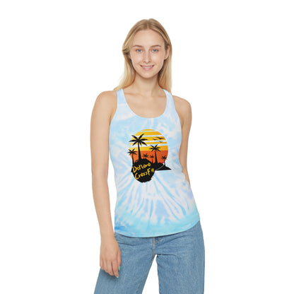 Tie Dye SUNSET Racerback Tank Top