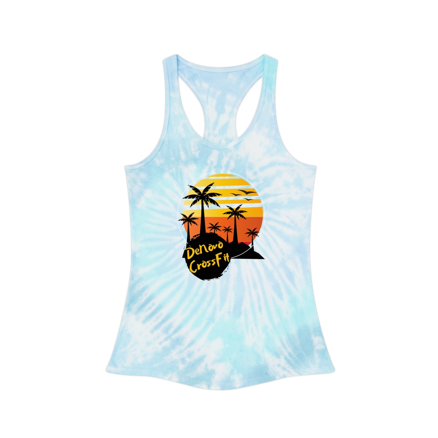 Tie Dye SUNSET Racerback Tank Top